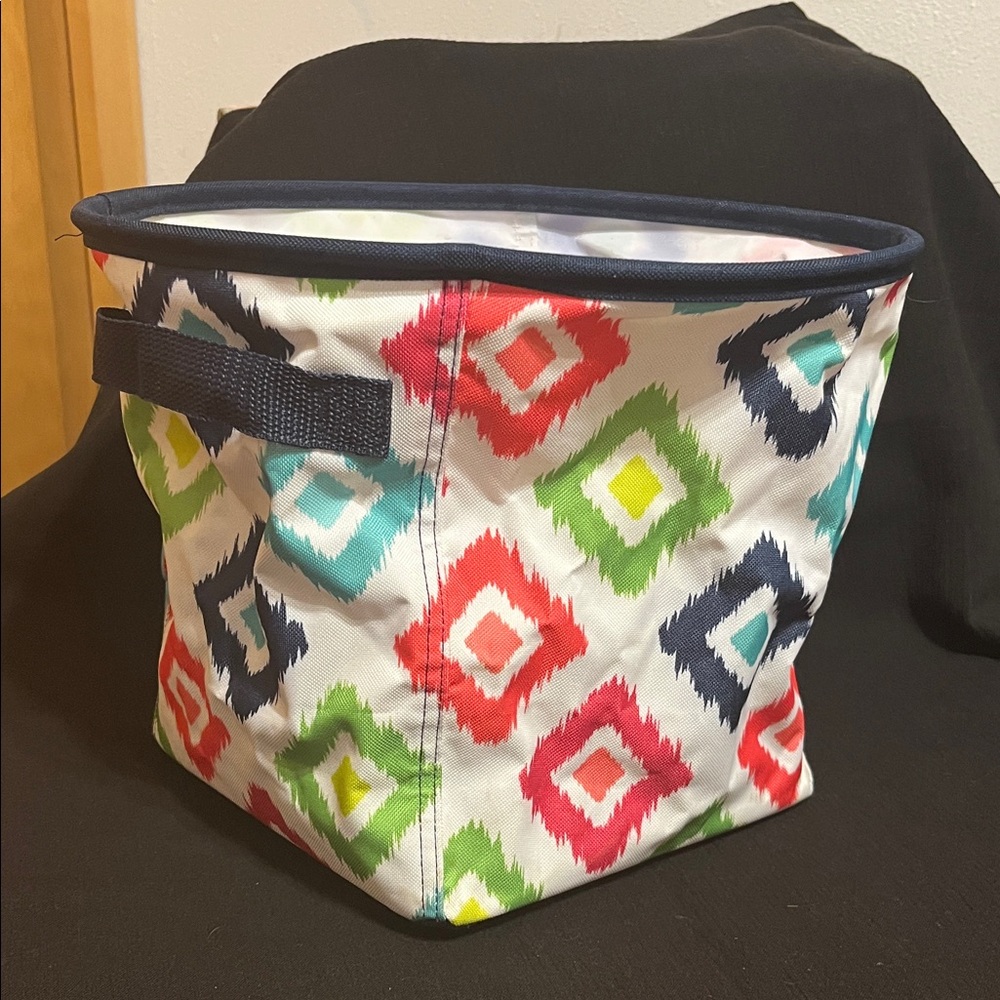 Colorful Geometric Storage Bin